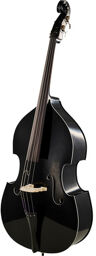 Rockabilly Double Bass BK Noir avec filets blancs
