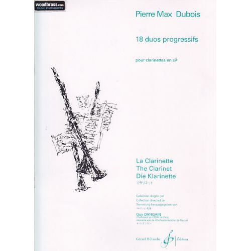 Dubois P.M. - 18 Duos Progressifs - 2 Clarinettes Si B
