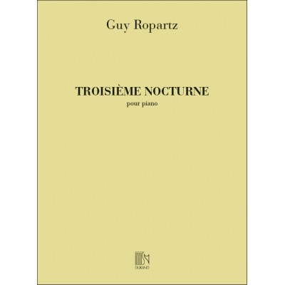 Ropartz - Nocturne N 3 - Piano