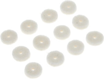 White Felt Washers Set WH blanc