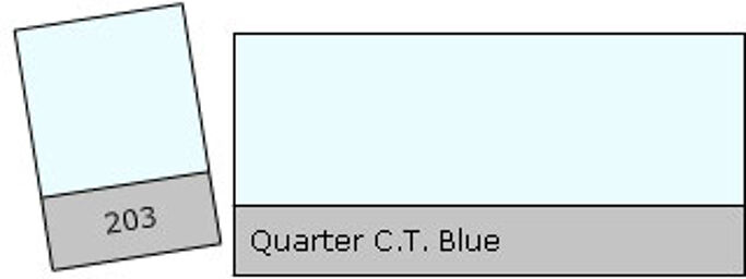 Filter Roll 203 Qu. C.T. Blue Quarter C