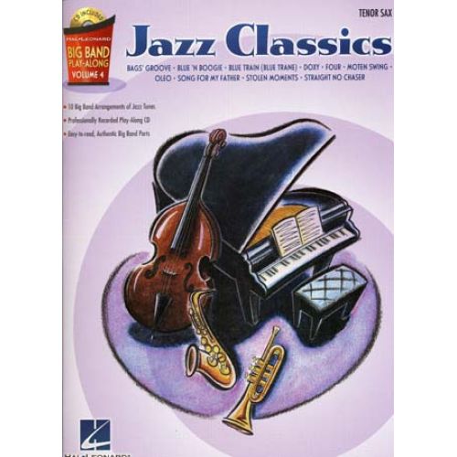 BIG BAND PLAY ALONG VOL.4 JAZZ CLASSICS + CD - SAXOPHONE TENOR