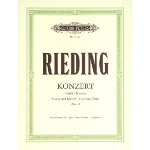 Rieding O. - Violin Concerto In B Minor Op.35 - Violin And Piano