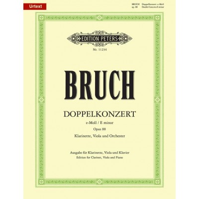 Bruch Max - Double Concerto Op.88 - Clarinette, Alto & Piano