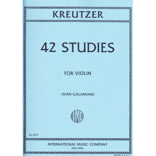 Kreutzer - 42 Etudes Pour Violon (galamian)