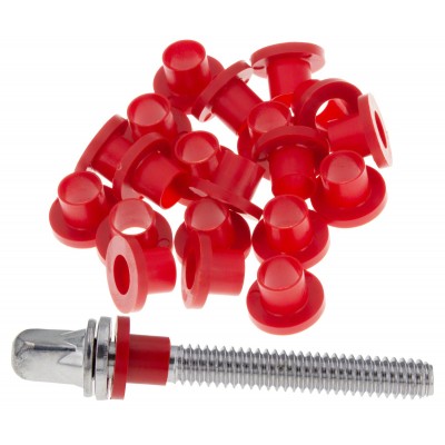 TRW50R Rondelles Nylon Pour Tirants Rouge (X50)