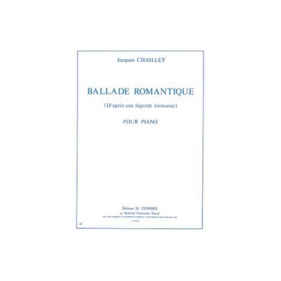 Chailley - Ballade Romantique - Piano