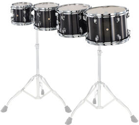High ConcertTom Set CCLT4H-TPB Transparent Black Burst