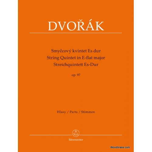 Dvorak A. - String Quintet In E-flat Major Op.97 - Parties Separees