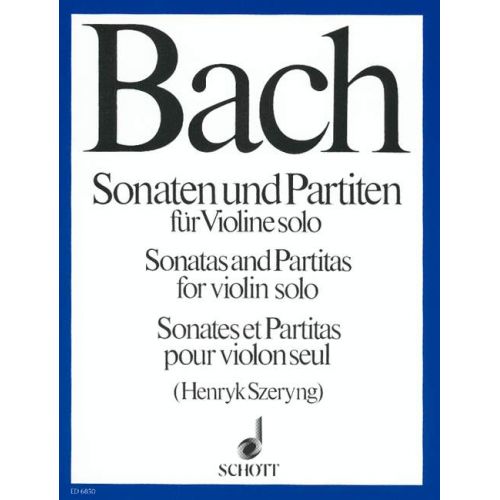 Bach J.S. - Sonatas et Partitas - Violon Solo