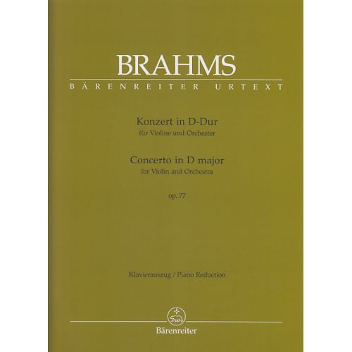 Brahms J. - Konzert In D-Dur Op. 77 - Violon, Piano
