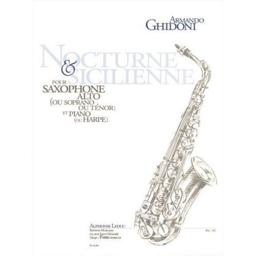 Ghidoni Armando - Nocturne et Sicilienne - Saxophone & Piano