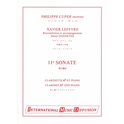 Lefevre - 11° Sonate - Clarinette & Piano