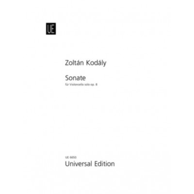 Kodaly Zoltan - Sonate FüR Violoncello Solo Op.8