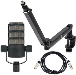 Rode PodMic Swivel Mic Arm Bundle blanc