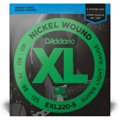 EXL220-5 Nickel Wound Long Scale Super Light 5C 40-125