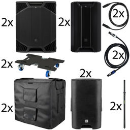 ICOA Pro 15A/21A Power Set Noir
