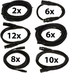 DMX Cable 5 pin TPD XXL Bundle Noir