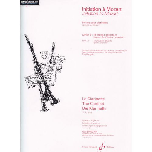 Dangain Guy - Initiation A Mozart Vol.3 (etudes) - Clarinette