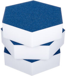 Hexagon Melamine Light Blue 75 Bleu clair