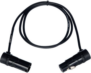 Low Profile XLR Patch FM 0.9 Noir