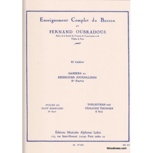 Oubradous - Enseignement Complet Du Basson Vol.2