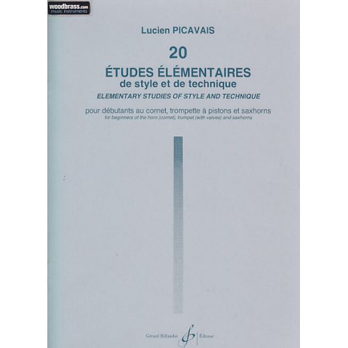 Picavais Lucien - 20 Etudes Elementaires - Trompette