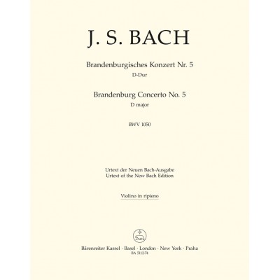 Bach J.S. - Brandenburgisches Konzert NR. 5 - Violin