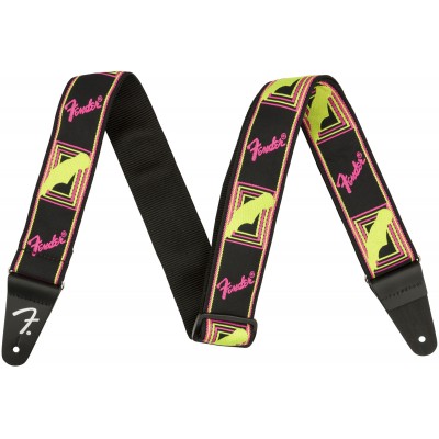 Neon Monogrammed Strap, Yellow / Pink