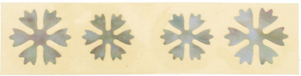 Snowflake Sticker AW aged white