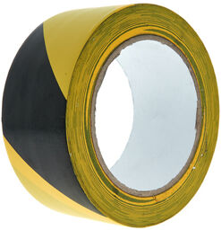 Warning Tape Black/Yellow jaune et noire