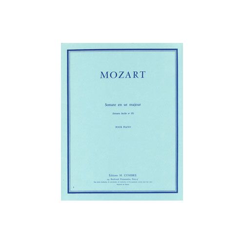 Mozart - Sonate Facile No.15 En Ut M. - Piano