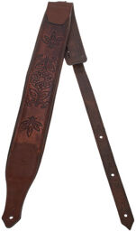 Lotus Hand Carved Strap BR Marron