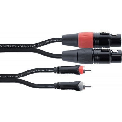 Câble Audio Double XLR Femelle / RCA 3 M
