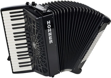 Hohner Bravo III 96 silent key black Noir