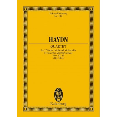 Haydn Joseph - String Quartet F-sharp Minor Op.50/4 Hob. Iii: 47 - String Quartet
