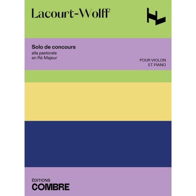 Lacourt-F - Solo De Concours Alla Pastorale En Re Majeur - Violon, Piano