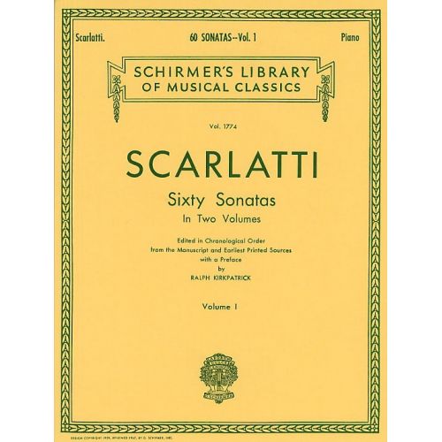 DOMENICO SCARLATTI SIXTY SONATAS VOLUME ONE - HARPSICHORD
