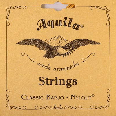 Nylgut Jeu Minstrel Banjo 5 Cordes, DGDF#A, Tirant Médium