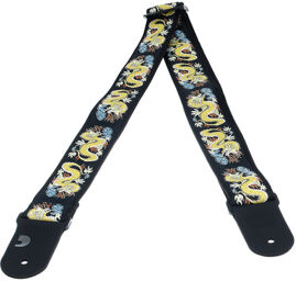 Guitar Strap 50F08 Dragon Black