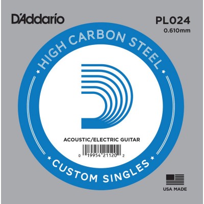 PL024 Plain Steel Guitar Single String 24