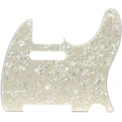 Pickguard Tele Aged White Pearl