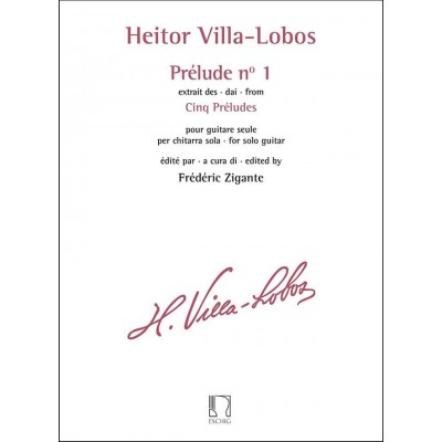 VILLA-lobos Heitor - Prelude N° 1 Extrait Des Cinq Preludes Guitare