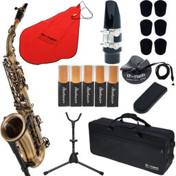 Antique Alto Sax Alto Sax Set Noir