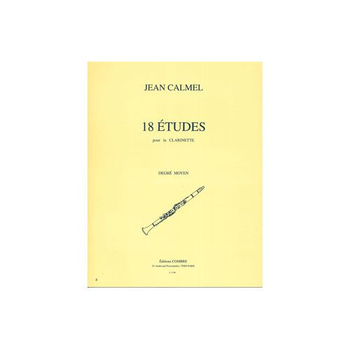 Calmelj - 18 Etudes - Clarinette