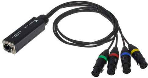 RJ45 DMX Shuttle Snake FX4 Noir