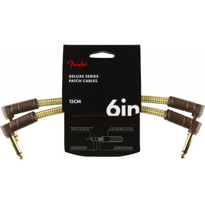 Deluxe Instrument Cables (2-pack), Angle/Angle, 6, Tweed