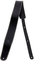 Guitar Strap 25LS00DX Noir avec couture blanche