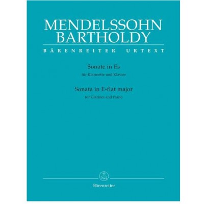 Mendelssohn Bholdy F. - Sonate En Mib Majeur - Clarinette, Piano