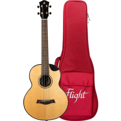 Aurora Solid Top Baritone Electro Ukulele - Nat - Version anglaise